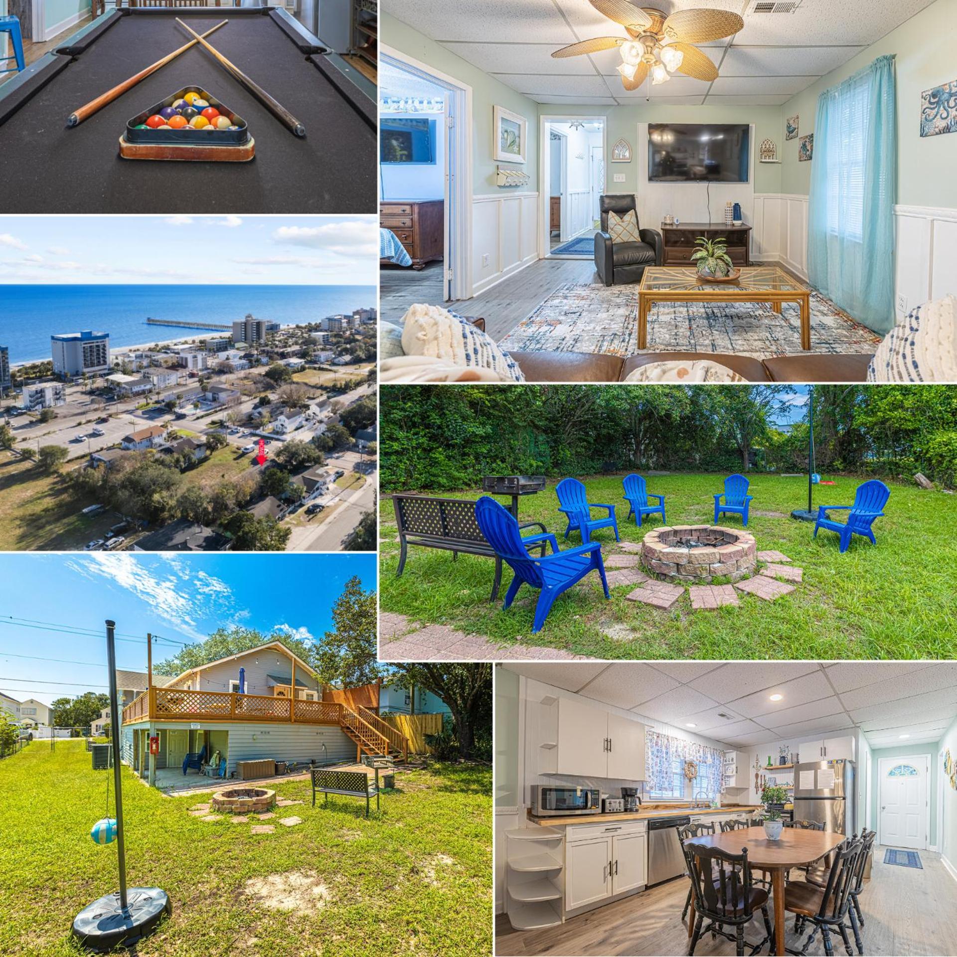 Gorgeous Centrally Located Ocean View 2 King, Huge Private Yard & Deck, Firepit, Bbq, & Game Tables 미를 비치 외부 사진